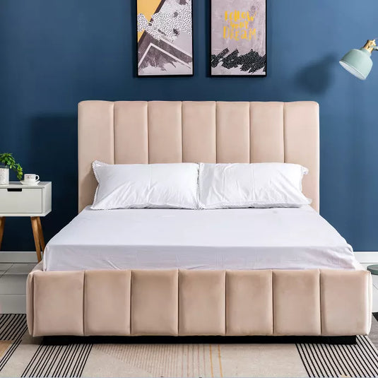 Luxury Nian Bed With Mattress and Storage Options.