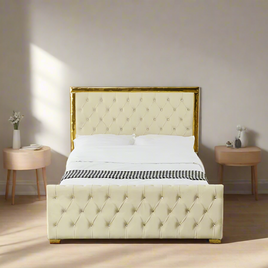 Golden Bumper Headboard Bed Fame