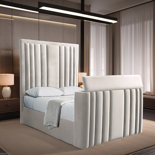 Ester Entertainment TV BED | Ottoman Storage Options