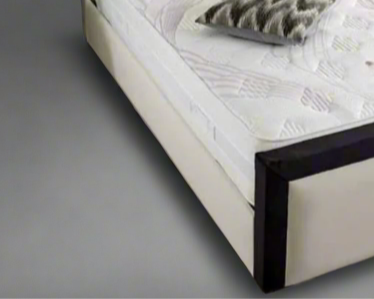 Sleek Designer "Teddy Boucle" Bed Black Border