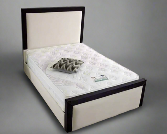 Sleek Designer "Teddy Boucle" Bed Black Border