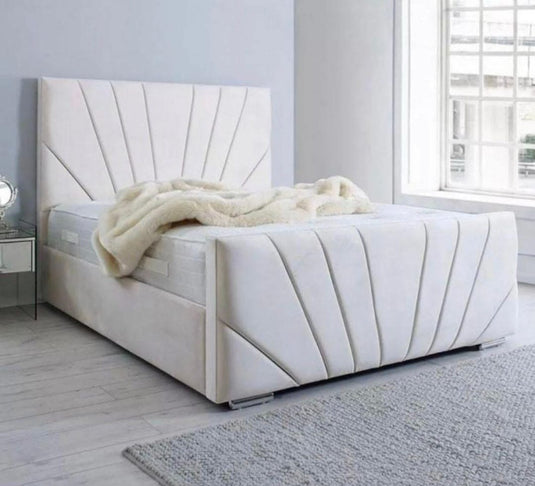 Para Sleigh Bed Frame With Storage & Mattress Options
