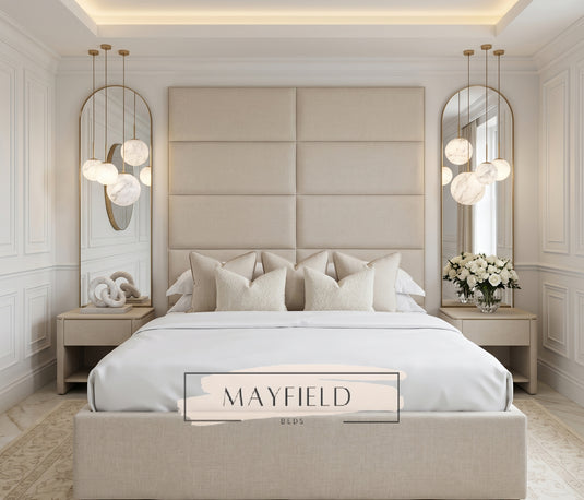Boxton Luxury Tall Headboard Bed Frame | Handmade Bespoke