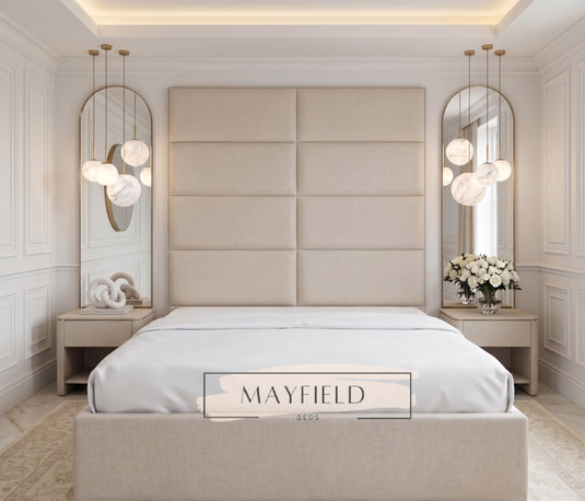 Boxton Luxury Tall Headboard Bed Frame | Handmade Bespoke