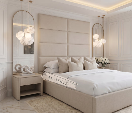 Boxton Luxury Tall Headboard Bed Frame | Handmade Bespoke