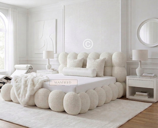 Handmade Bubble Teddy Cloud Bed | Custom UK Upholstery