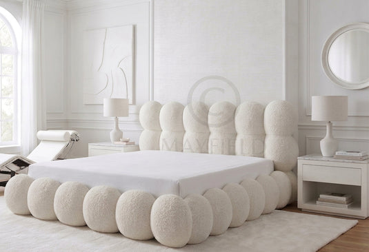 Handmade Bubble Teddy Cloud Bed | Custom UK Upholstery