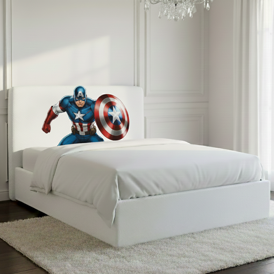 Kids Disney marvel Character Printed head board beds for kids