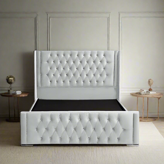 Raoul Upholstered Bed Frame Multi Colour With Storage & Mattress Option