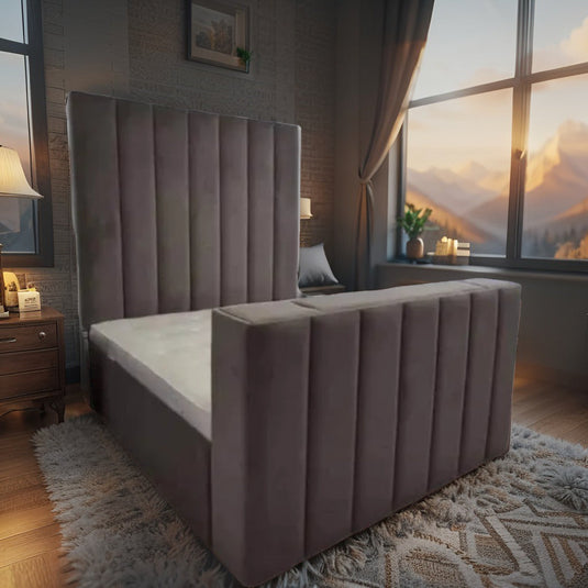 Mega designer entertainment TV BED