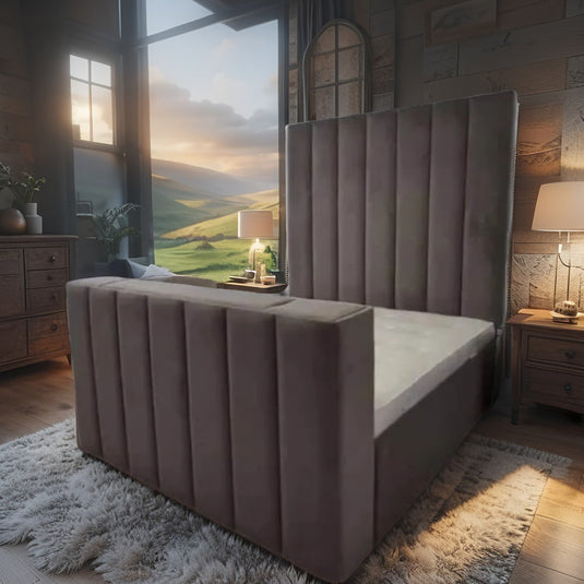 Mega designer entertainment TV BED