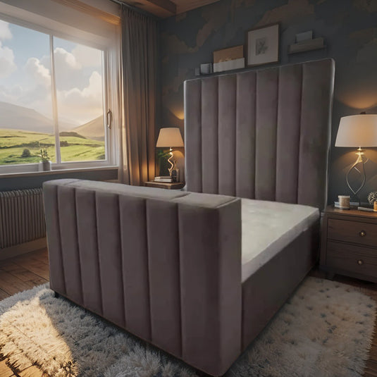 Mega designer entertainment TV BED