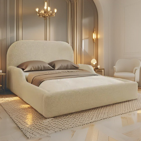 Kids Modern Teddy fur Bed Frame