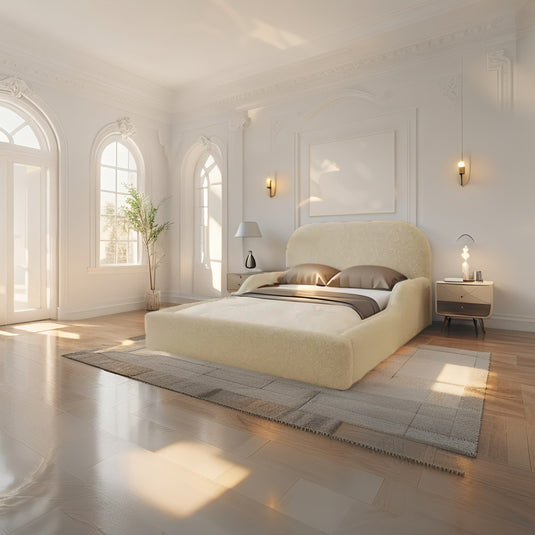 Kids Modern Teddy fur Bed Frame