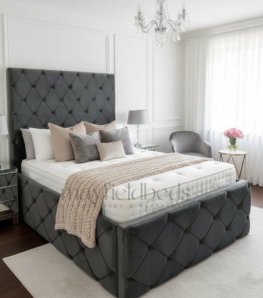 Handmade London Luxury Bed | Custom Ottoman Storage | UK Crafted