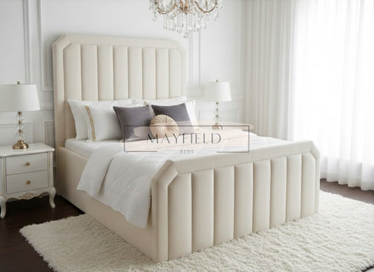 Modern Teddy Boucel Fabric Bed Frame