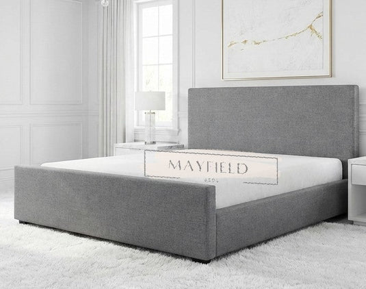 Sleigh Single, Double, King Bed with Storage and Mattress Options