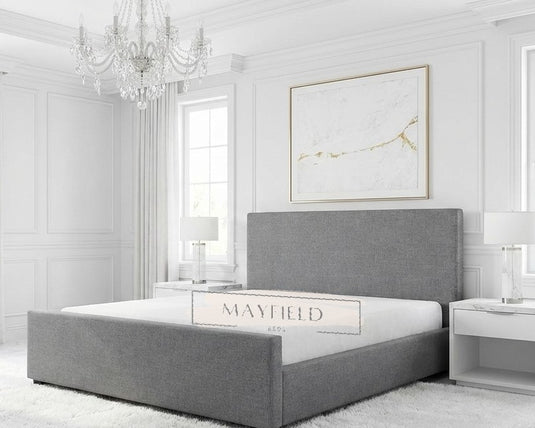 Sleigh Single, Double, King Bed with Storage and Mattress Options