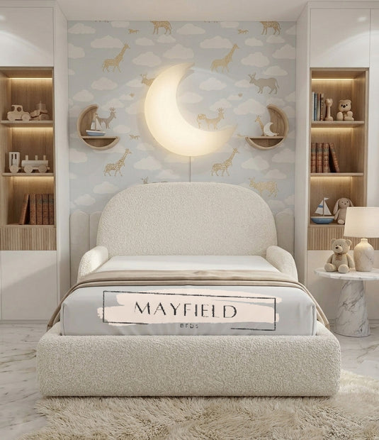 Kids Modern Teddy fur Bed Frame