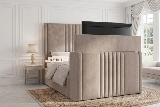 Luxe TV Bed | Luxury Hand Crafted TV Bed With Mattress and Ottoman Option