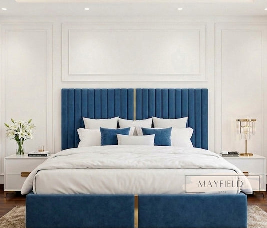 Ecru Handcrafted Luxury Bed | Custom Storage Options