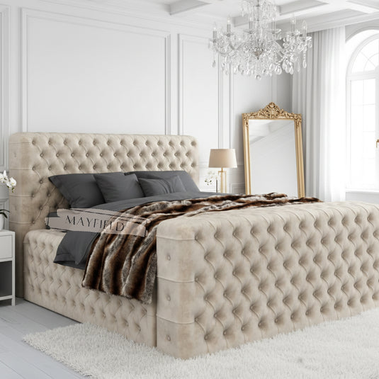 Esta Chesterfield Entertainment "TV BED" | Ottoman Storage Options