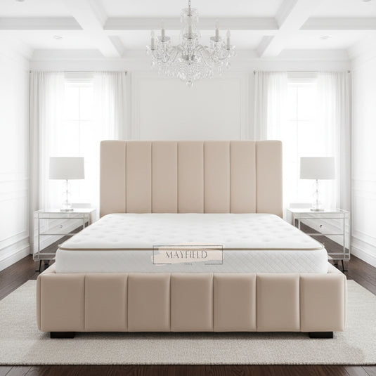 Luxury Nian Bed With Mattress and Storage Options.