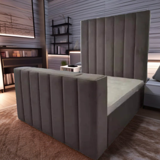 Mega designer entertainment TV BED