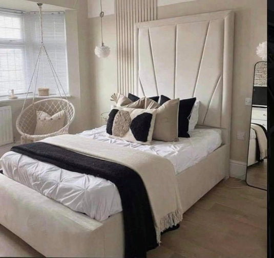 Sera Tall Headboard Luxury Bed Frame
