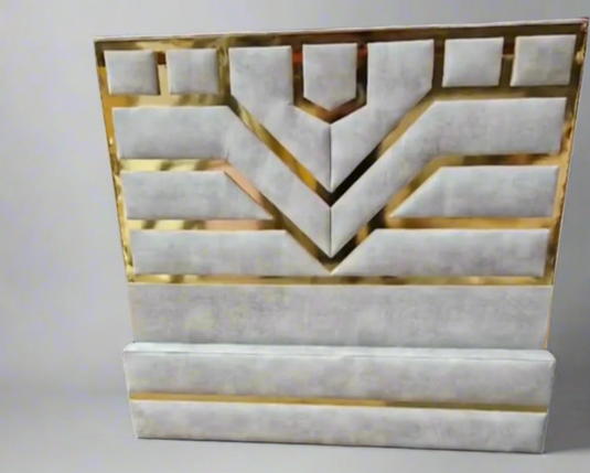 Premium Designer Gold Trim Bed Frame