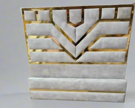 Premium Designer Gold Trim Bed Frame