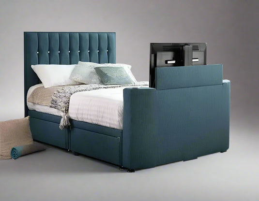 Modern Stylish Entertainment DIVAN Option TV Bed Frame