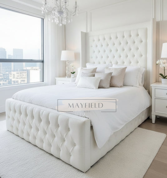 AireVally® Luxury Wing Bed Frame With Mattress, Storage Options