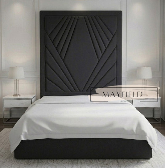 Bellat Modern Luxurious High Headboard Bed With Storage & Mattress Options