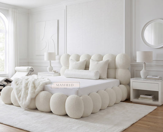 Handmade Bubble Teddy Cloud Bed | Custom UK Upholstery