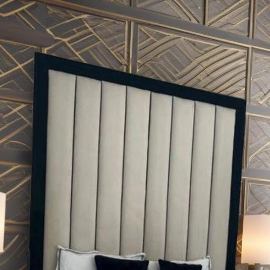 Designer Modern Sleek Panel Bed Frame