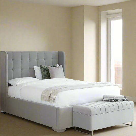 Elegance Wing Cube Solid Bed Frame