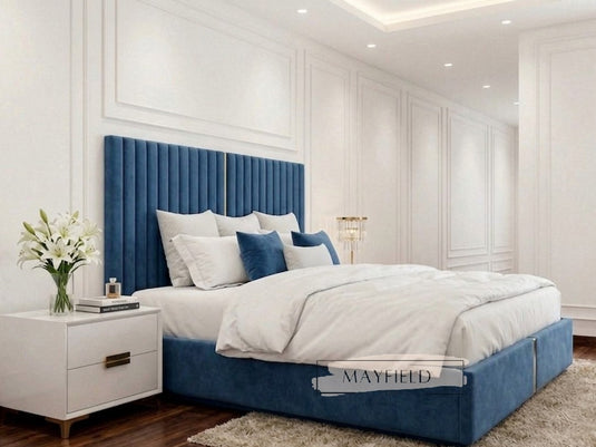 Ecru Handcrafted Luxury Bed | Custom Storage Options