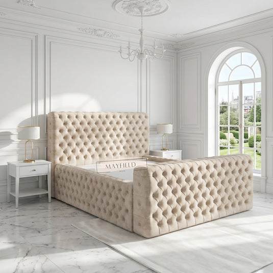 Grand Luxury Bed Frame | Ottoman Storage Option
