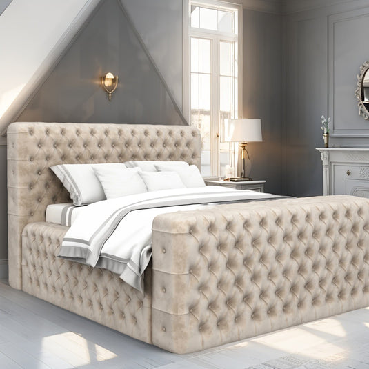 Esta Chesterfield Entertainment "TV BED" | Ottoman Storage Options