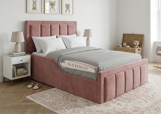 Modern Kids Bed with Custom Safety Rails With Mattress & Storage Options