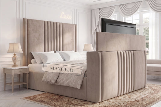 Luxe TV Bed | Luxury Hand Crafted TV Bed With Mattress and Ottoman Option