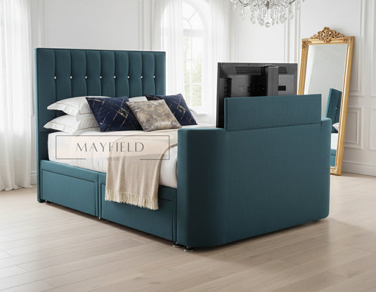 Modern Stylish Entertainment DIVAN Option TV Bed Frame