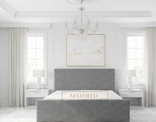 Sleigh Single, Double, King Bed with Storage and Mattress Options