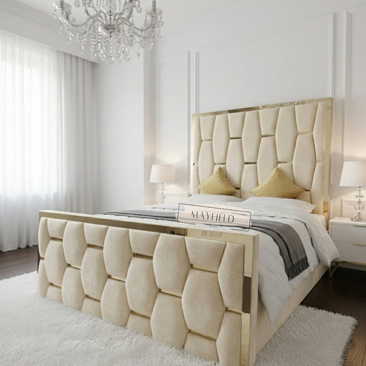 The Waldorf Designer Frame | Bespoke Upholstered Finish Ottoman Storage Options